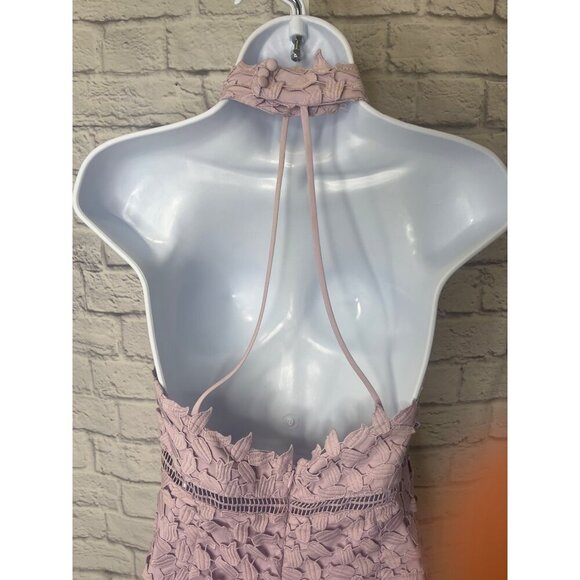 Bardot Gemme Dress Lace Halter Ladies Size 8 Lavender Lilac Color - Picture 5 of 16